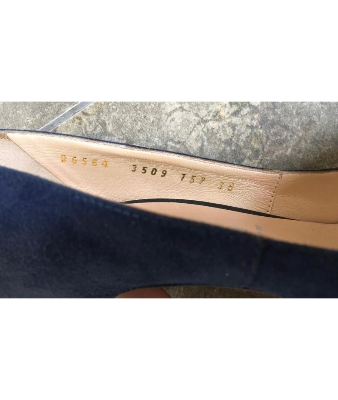 CASADEI Синие замшевые туфли, фото 8