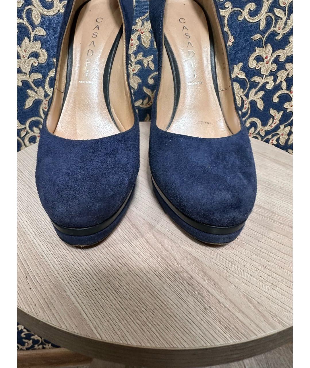 CASADEI Синие замшевые туфли, фото 5