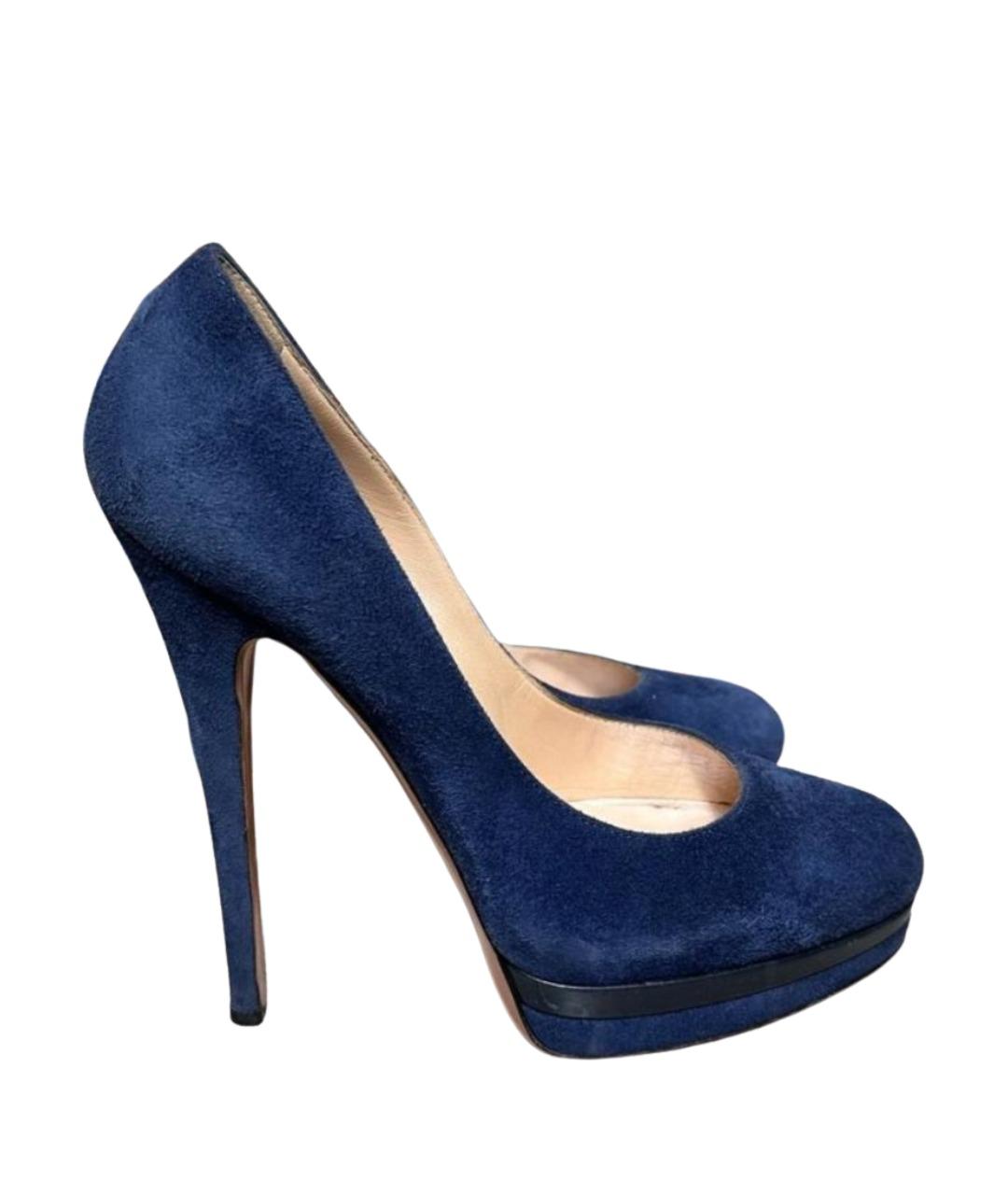 CASADEI Синие замшевые туфли, фото 1