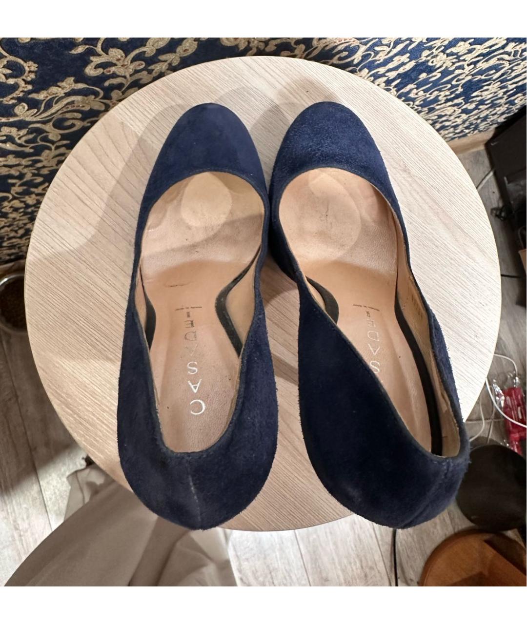 CASADEI Синие замшевые туфли, фото 3