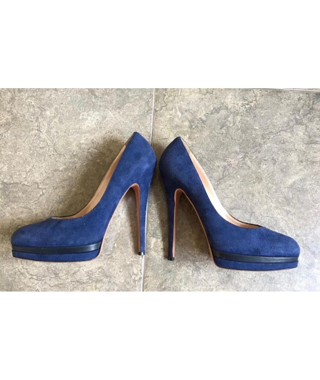 CASADEI Синие замшевые туфли, фото 7