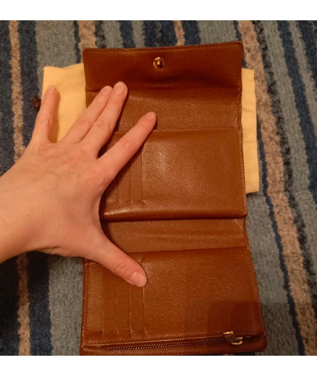 LOUIS VUITTON Коричневый кошелек, фото 3