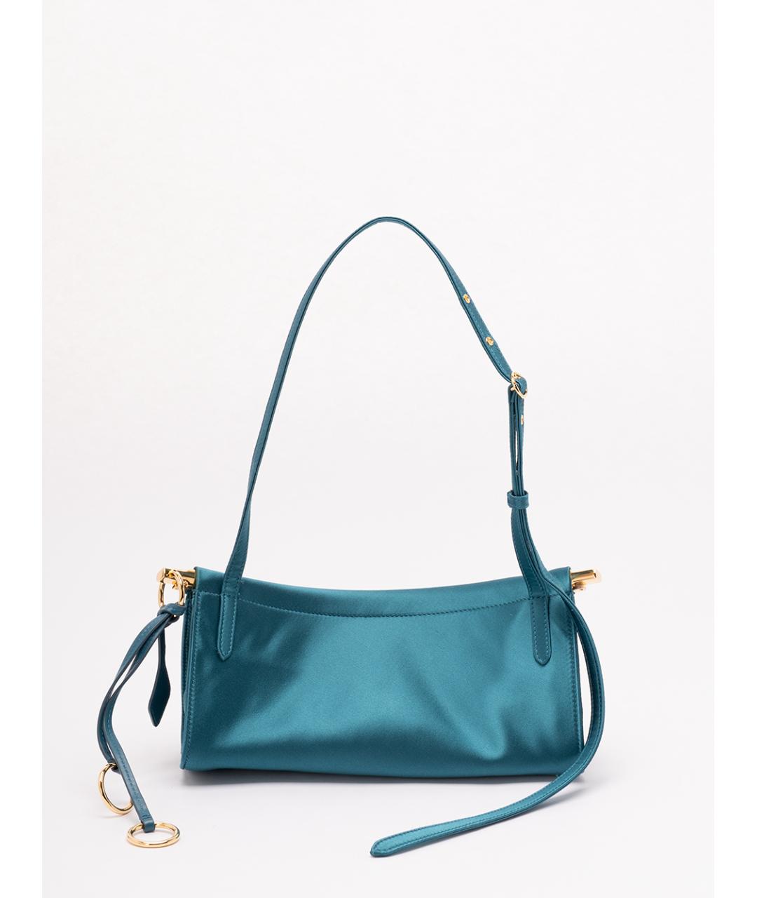 ALAIA Синяя шелковая сумка через плечо, фото 2