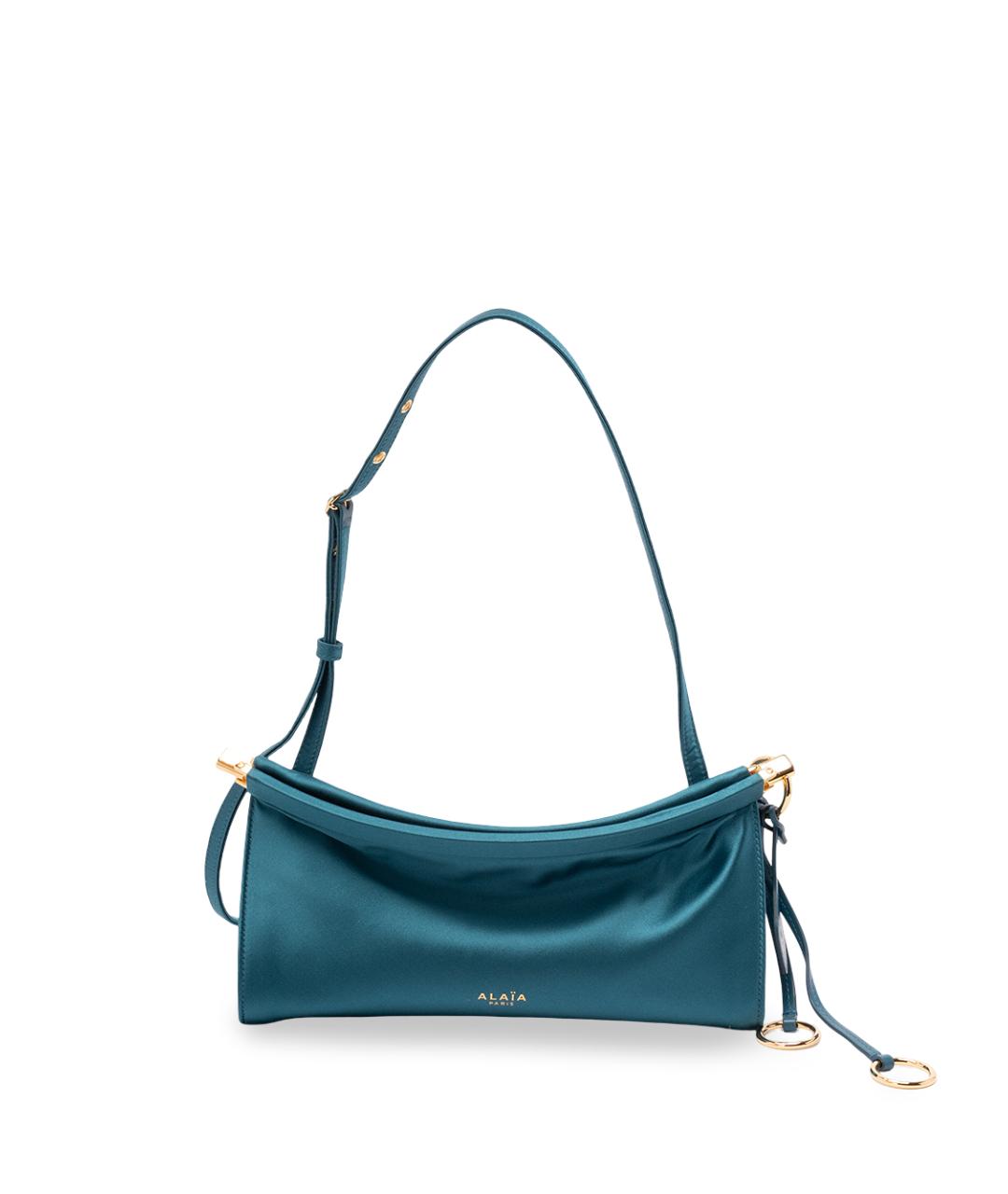 ALAIA Синяя шелковая сумка через плечо, фото 6