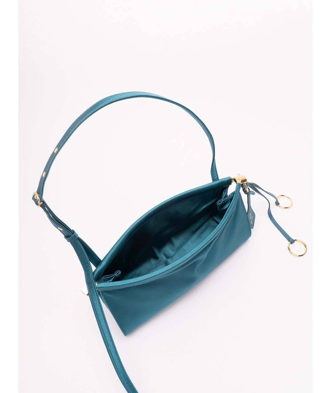 ALAIA Синяя шелковая сумка через плечо, фото 5