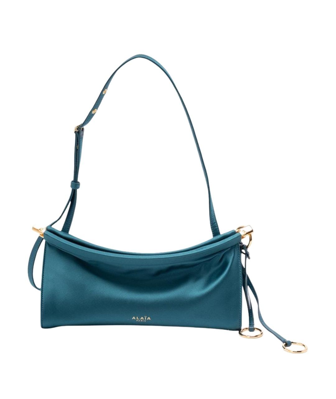 ALAIA Синяя шелковая сумка через плечо, фото 1