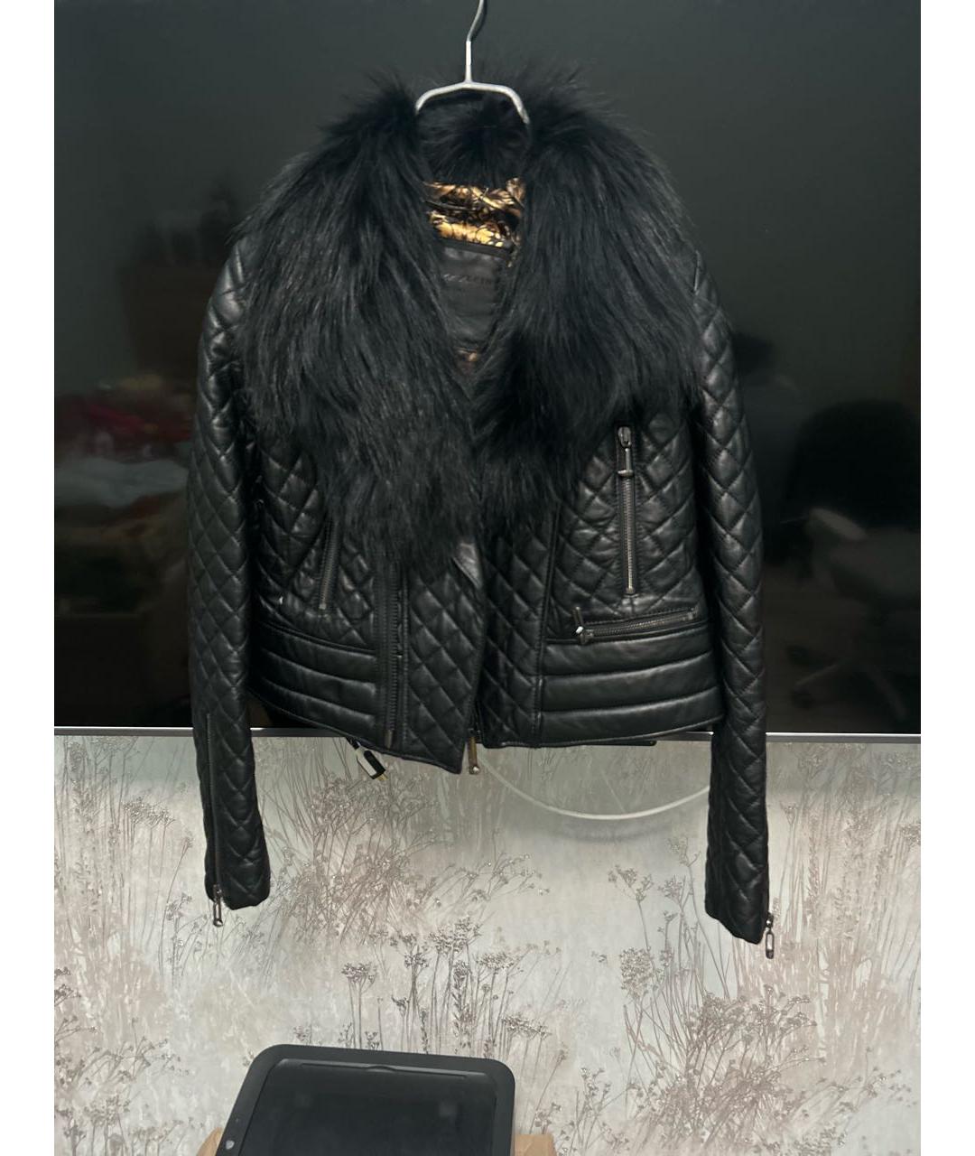 PHILIPP PLEIN Черная кожаная куртка, фото 9