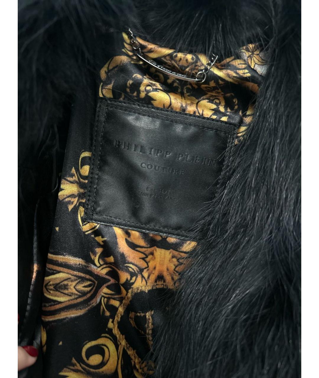 PHILIPP PLEIN Черная кожаная куртка, фото 3