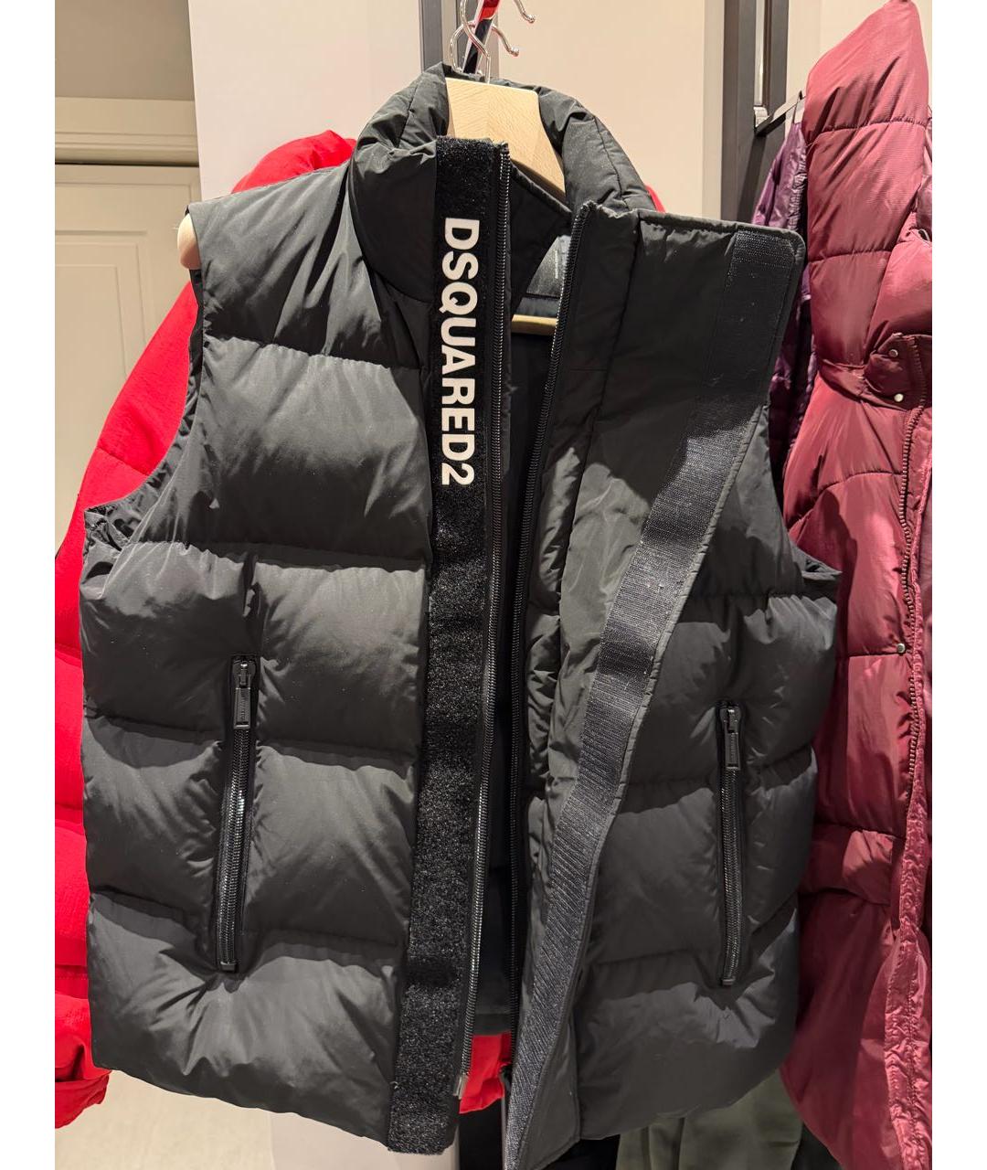DSQUARED2 Черный жилет, фото 5