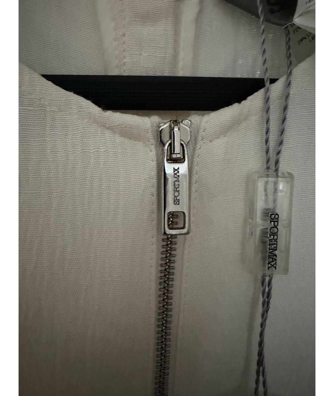 SPORTMAX Белая вискозная блузы, фото 4