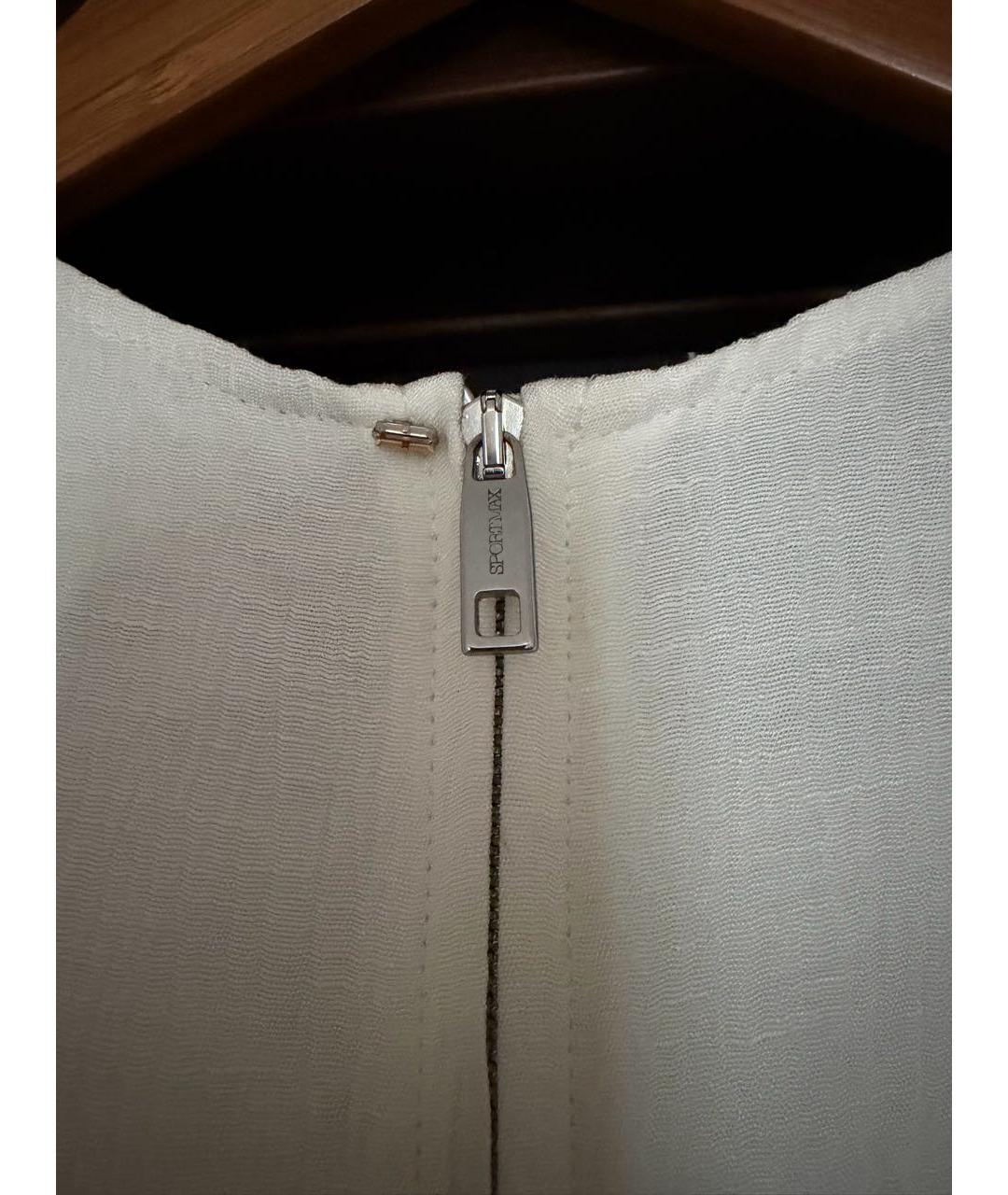 SPORTMAX Белая вискозная блузы, фото 6