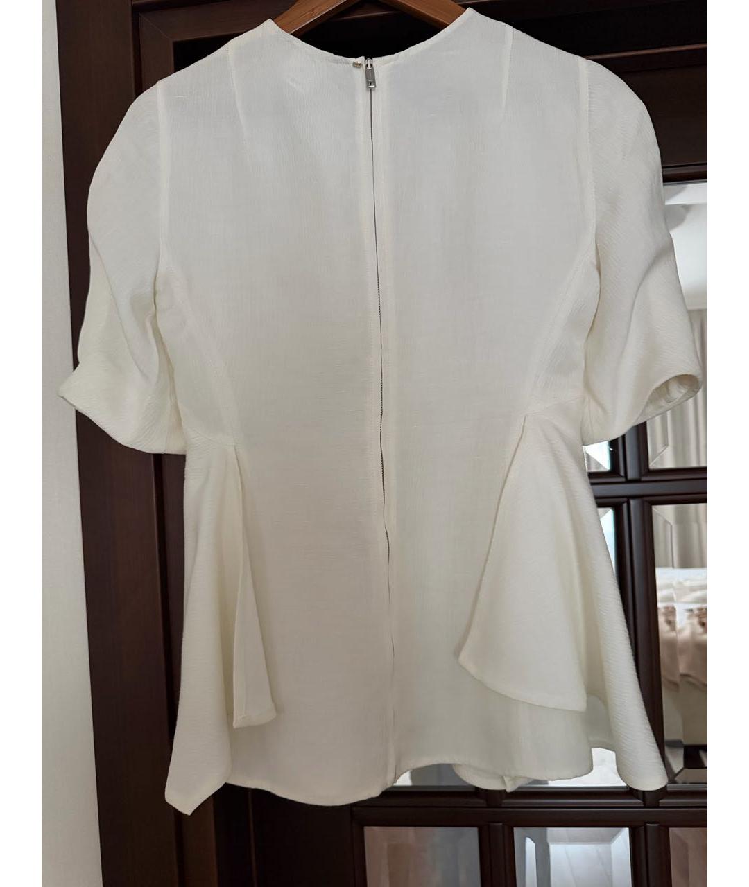 SPORTMAX Белая вискозная блузы, фото 2