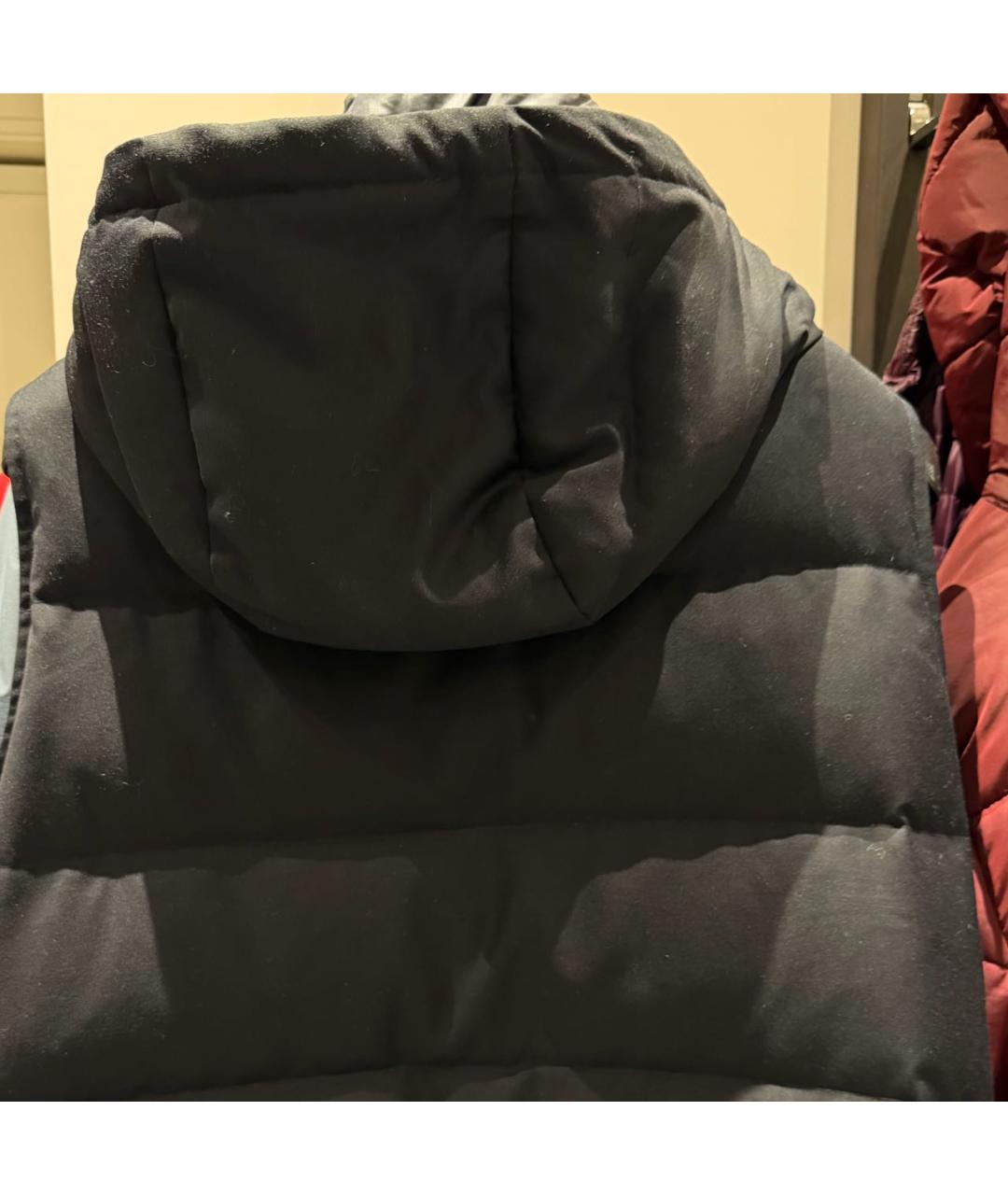 MONTECORE Темно-синий шерстяной жилет, фото 3