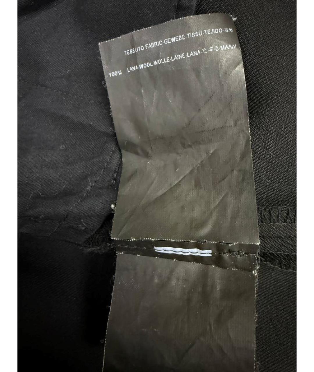 SAINT LAURENT Черные шерстяные брюки узкие, фото 6