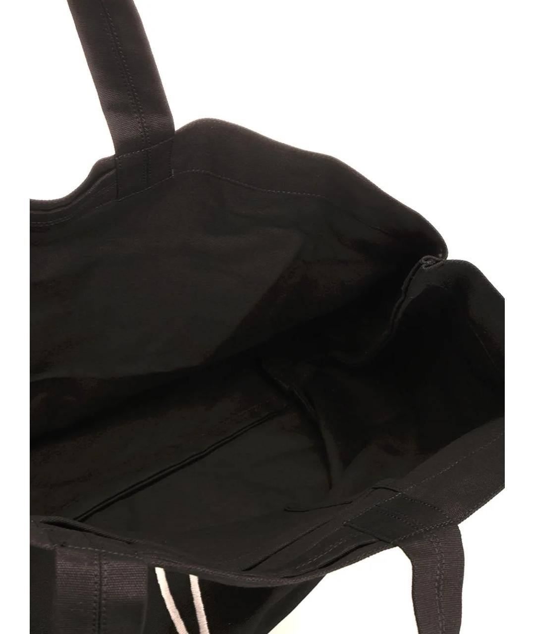 RICK OWENS Черная тканевая сумка тоут, фото 4