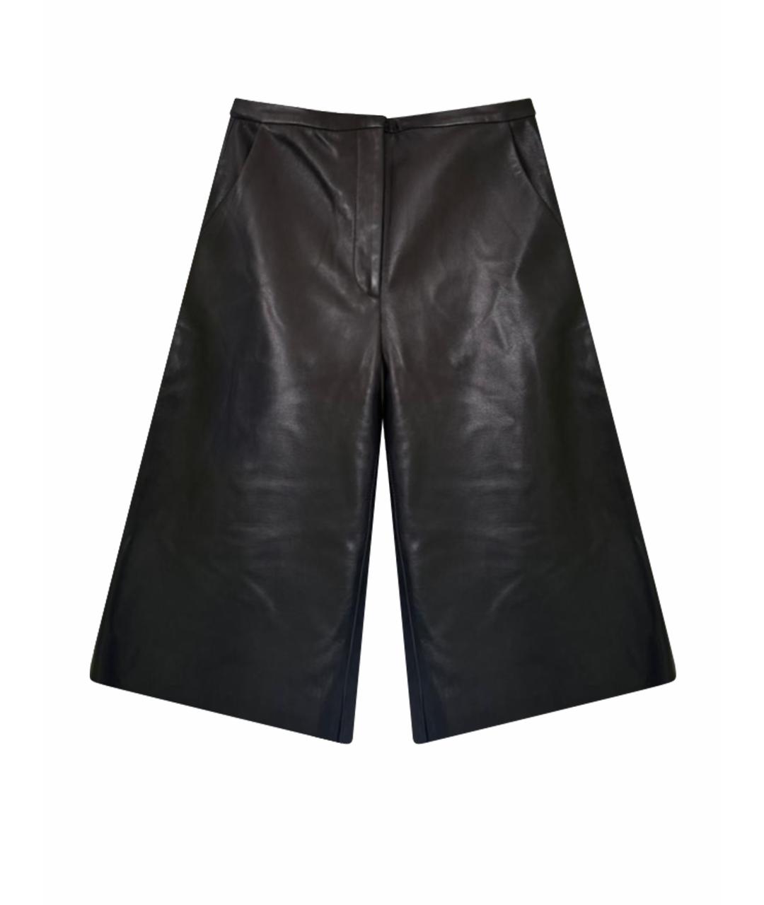 KHAITE Черные кожаные кюлоты, фото 1
