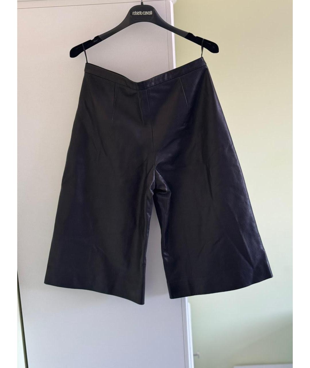 KHAITE Черные кожаные кюлоты, фото 2