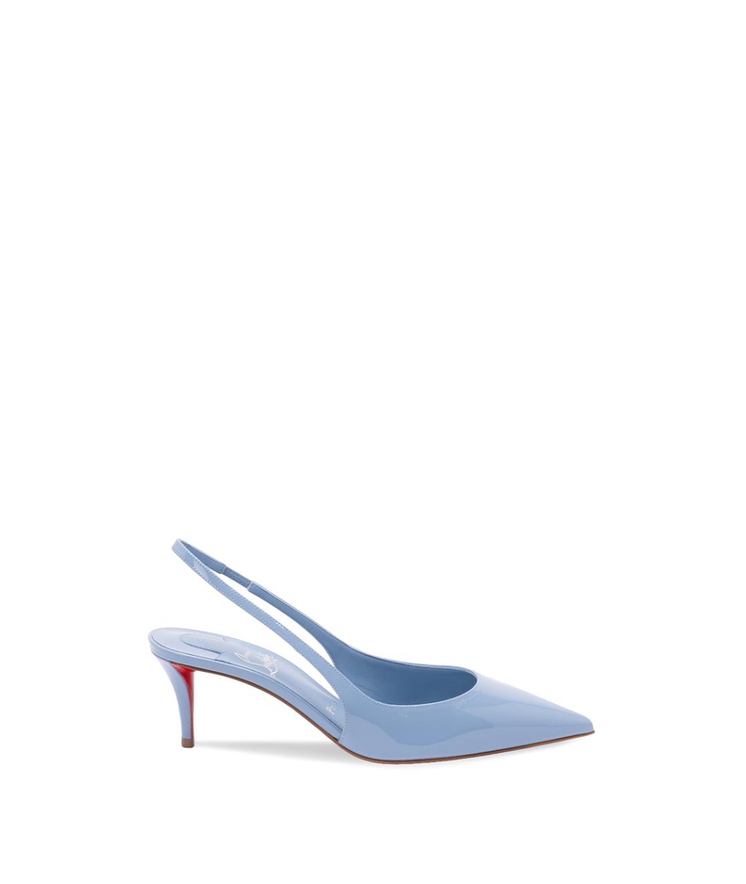 CHRISTIAN LOUBOUTIN Голубые кожаные туфли, фото 6