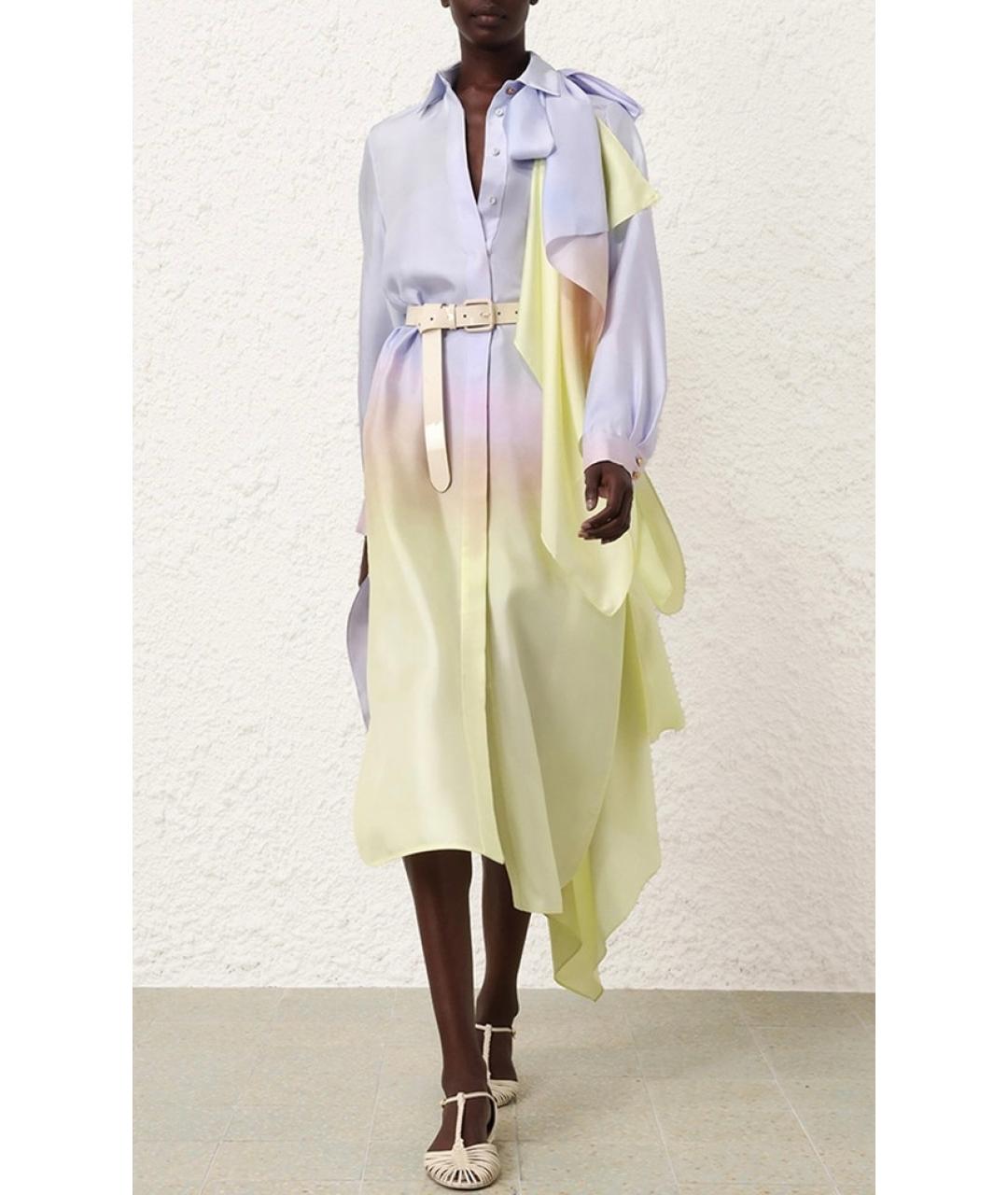 ZIMMERMANN Фиолетовое шелковое платье, фото 5