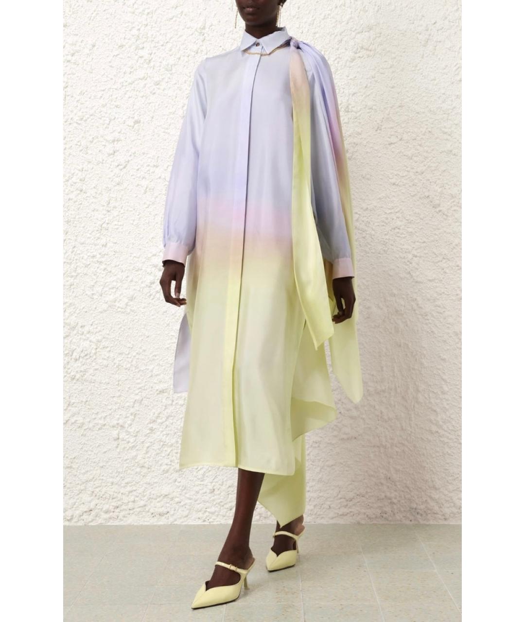 ZIMMERMANN Фиолетовое шелковое платье, фото 4