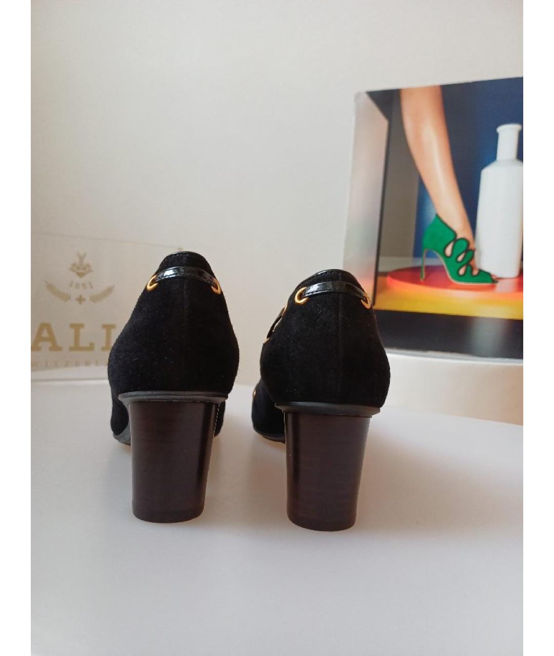 BALLY Черные замшевые туфли, фото 8