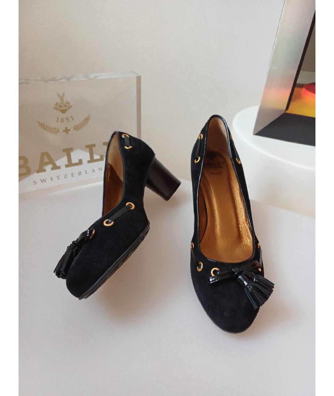 BALLY Черные замшевые туфли, фото 3