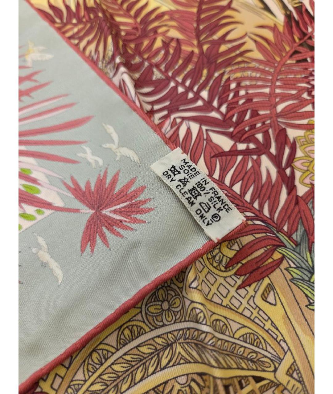 HERMES Мульти шелковый платок, фото 3