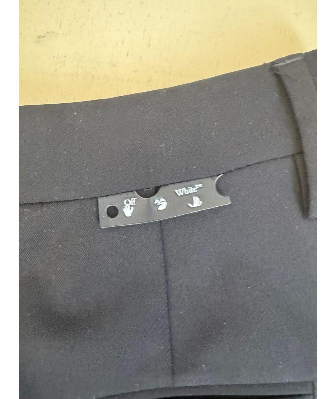OFF-WHITE Черные брюки широкие, фото 6