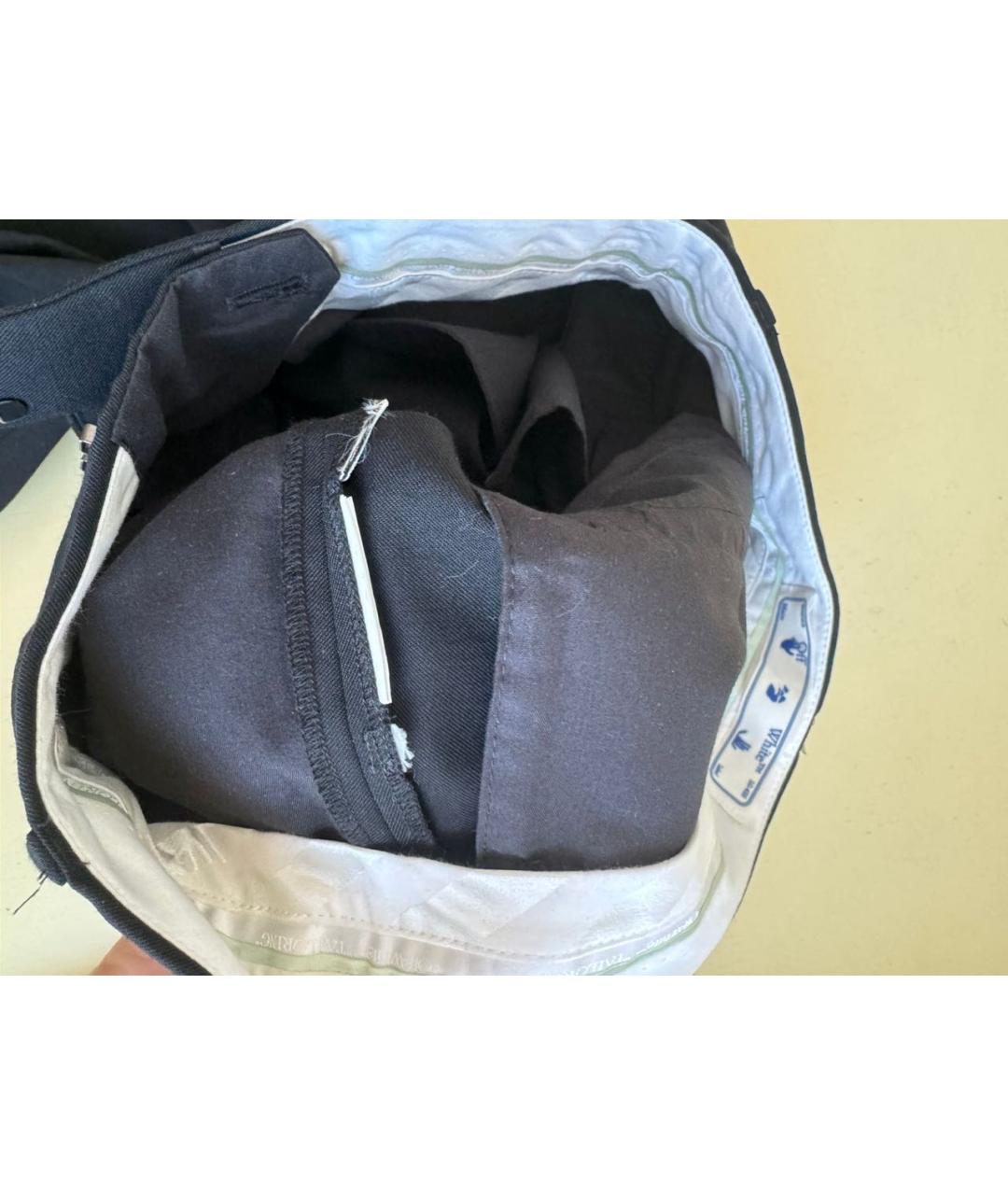 OFF-WHITE Черные брюки широкие, фото 4