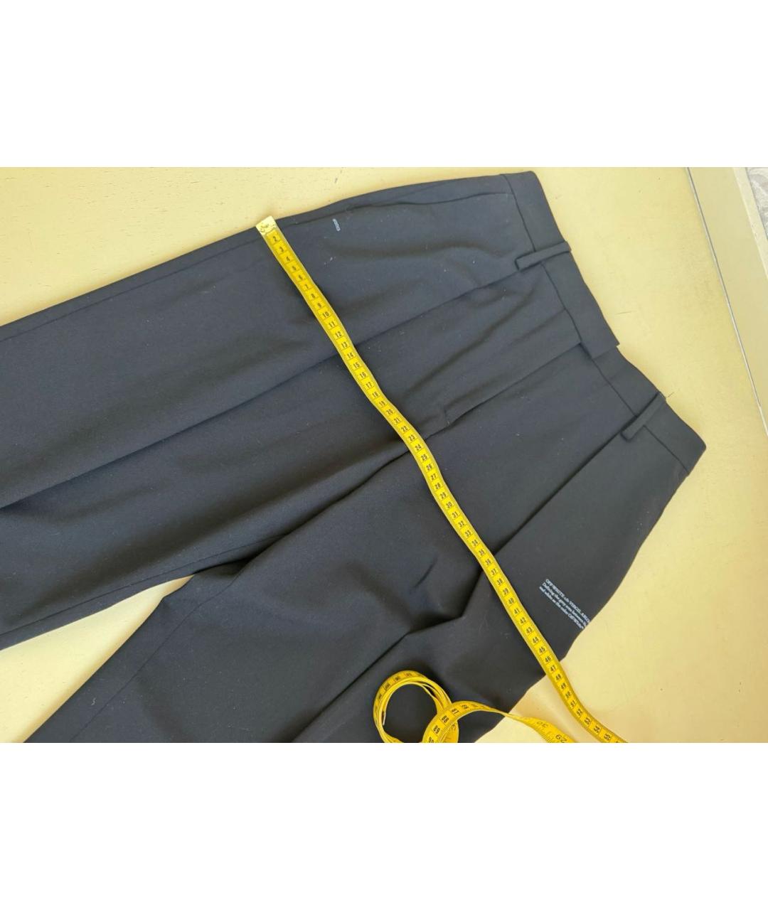 OFF-WHITE Черные брюки широкие, фото 7