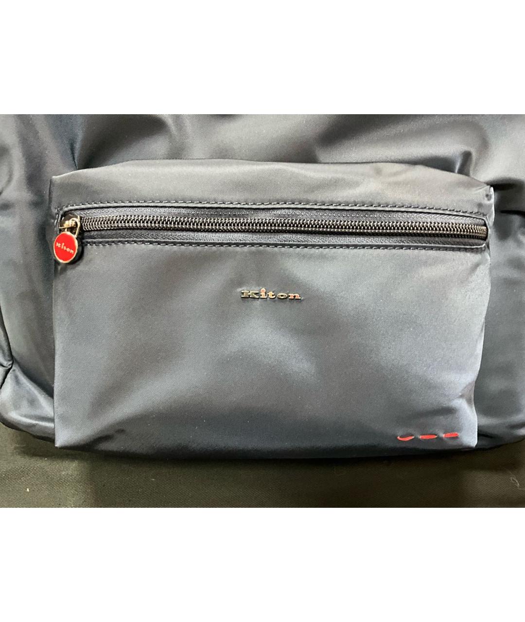 KITON Синий рюкзак, фото 2