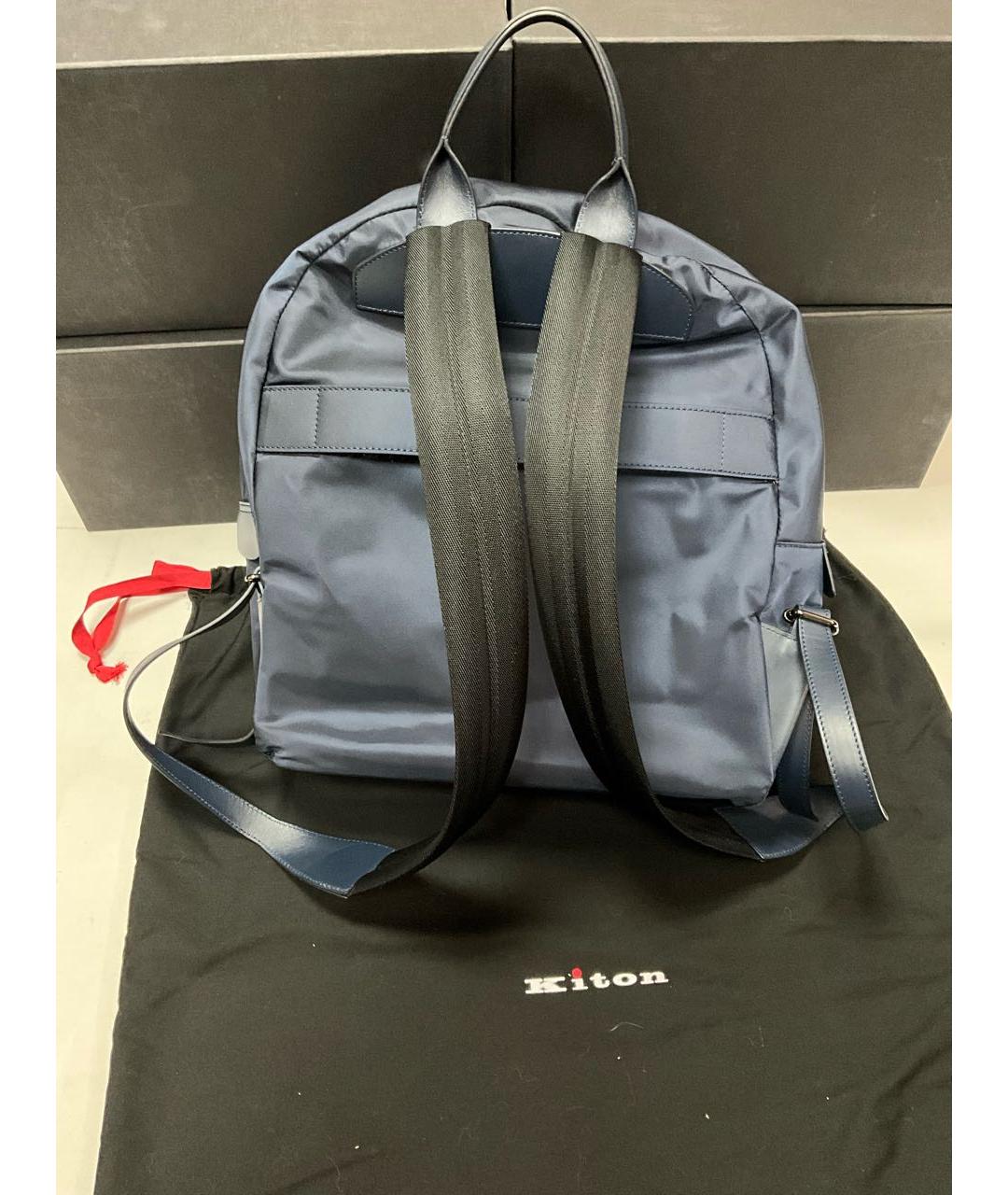 KITON Синий рюкзак, фото 3