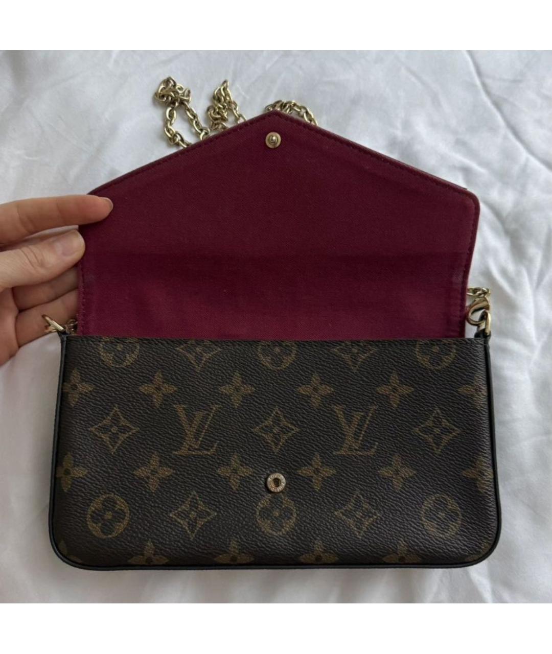 LOUIS VUITTON Коричневая сумка через плечо, фото 3