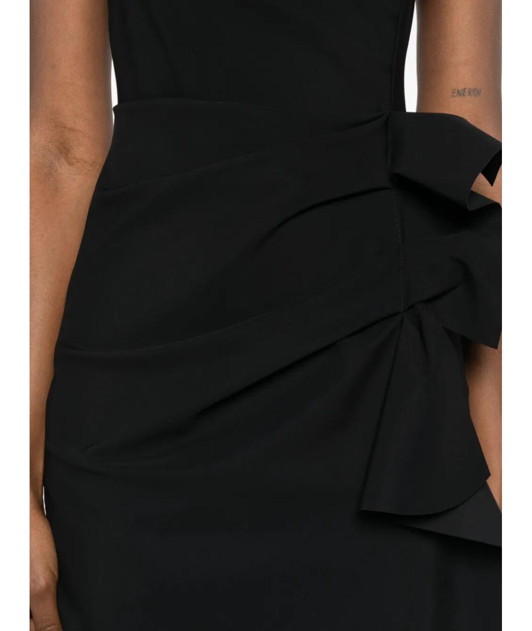 CHIARA BONI Черное полиамидовое коктейльное платье, фото 4