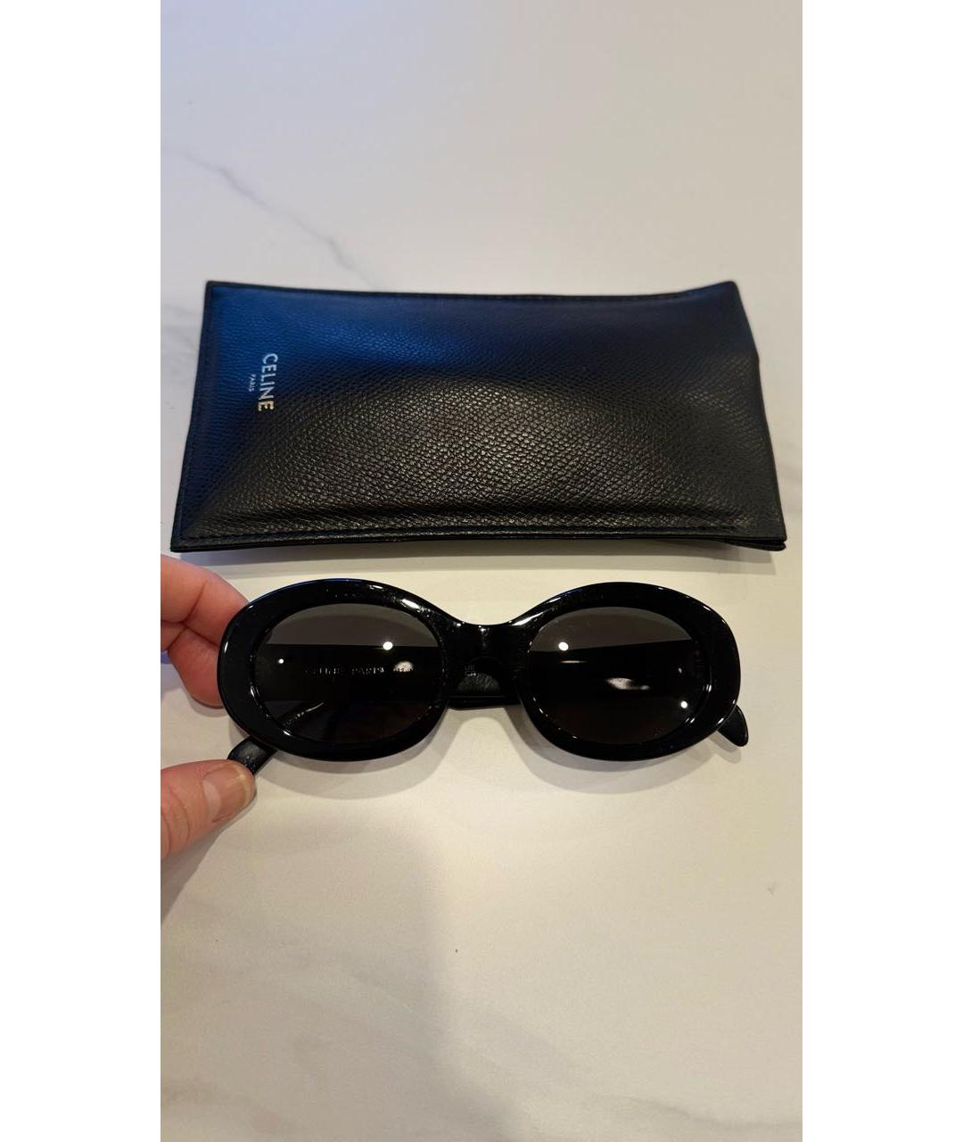 CELINE Черные пластиковые солнцезащитные очки, фото 5