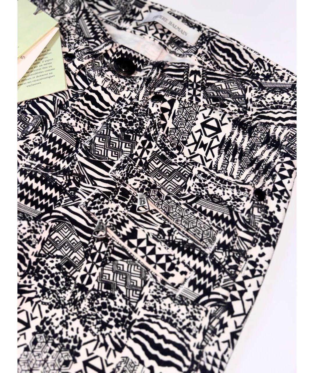 PIERRE BALMAIN Мульти хлопко-эластановые джинсы слим, фото 7