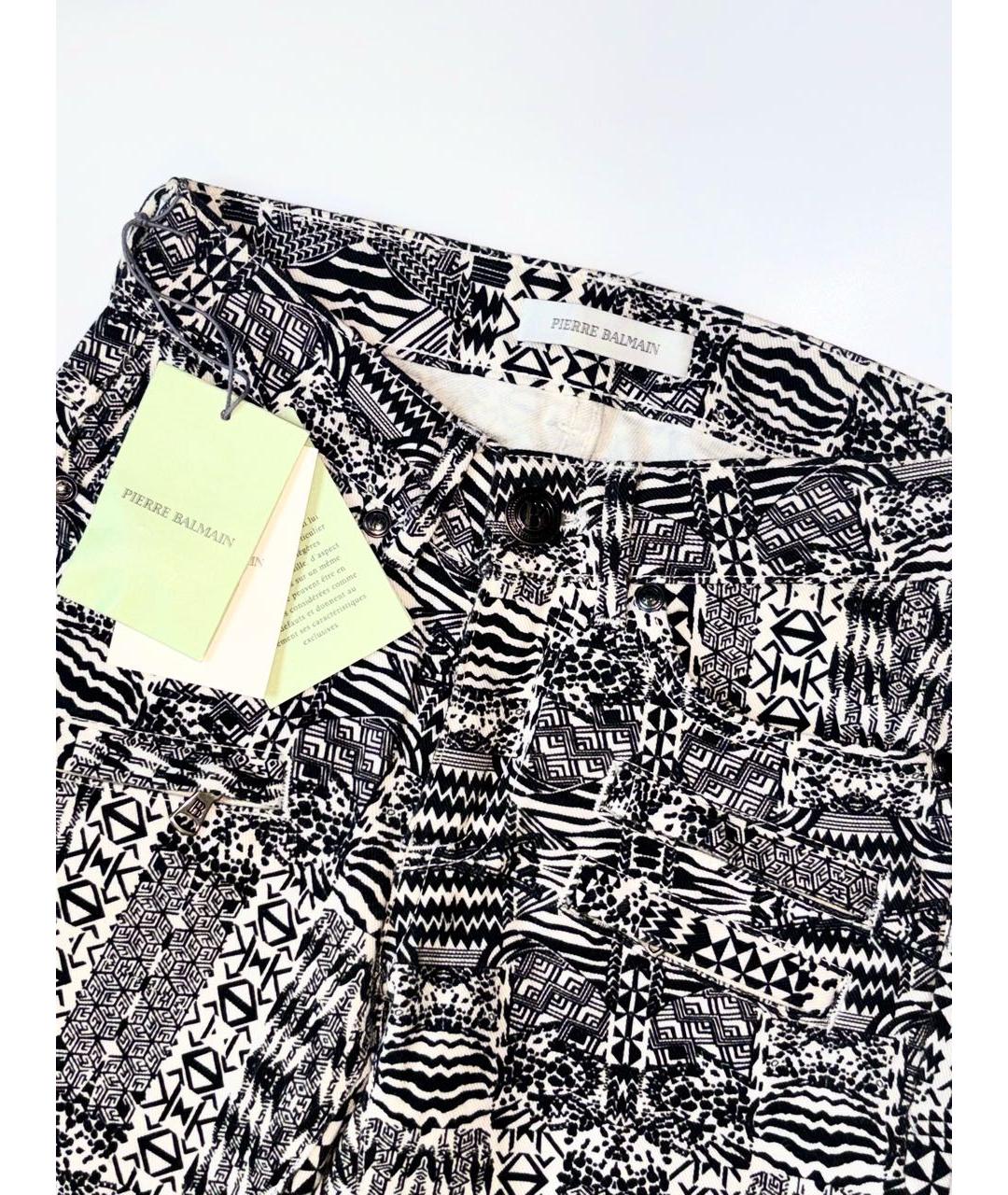 PIERRE BALMAIN Мульти хлопко-эластановые джинсы слим, фото 3