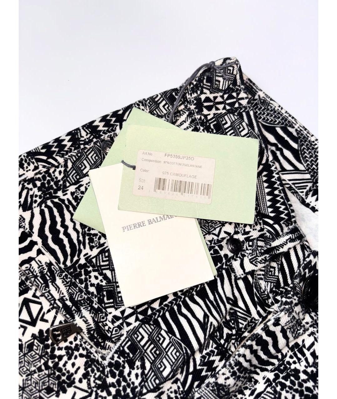 PIERRE BALMAIN Мульти хлопко-эластановые джинсы слим, фото 6