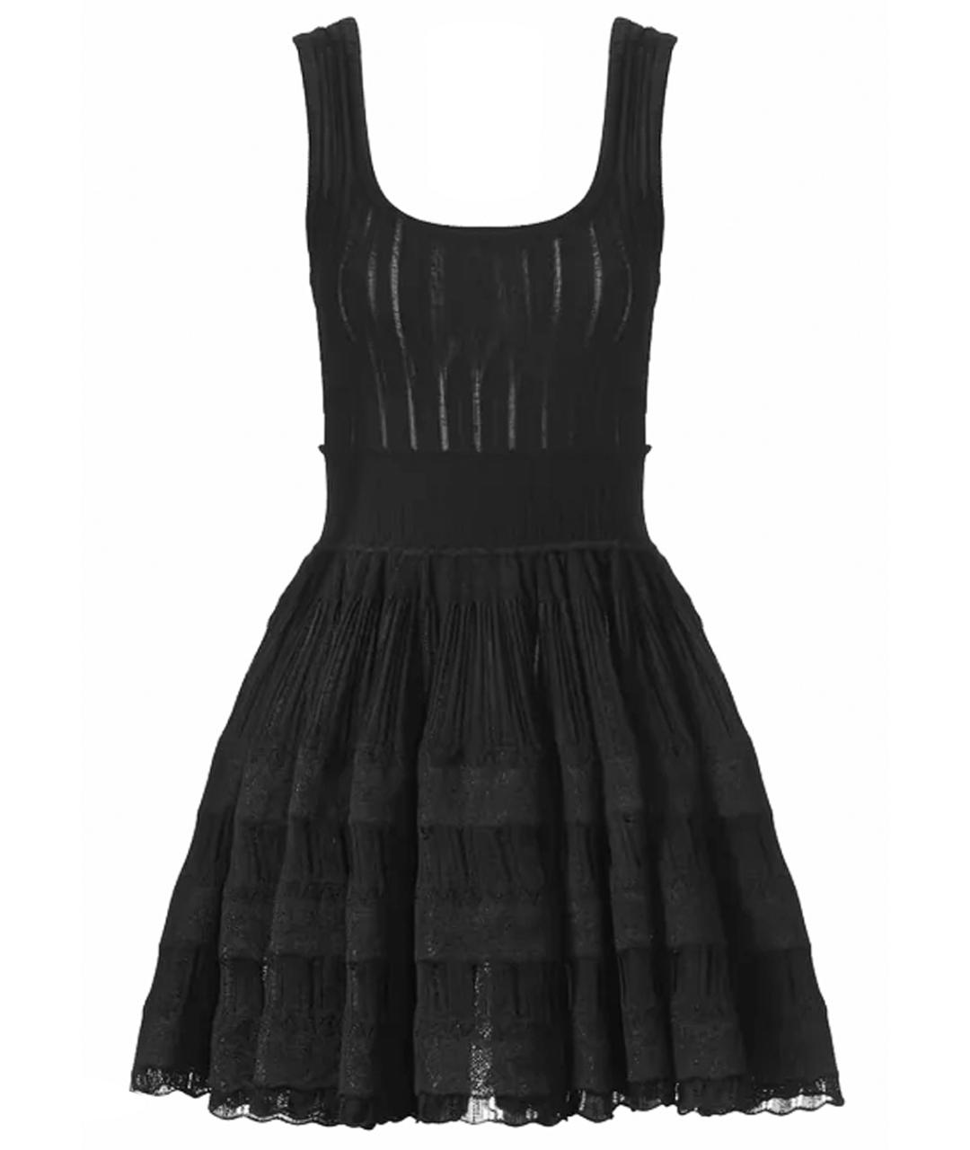 ALAIA Черное вискозное вечернее платье, фото 1