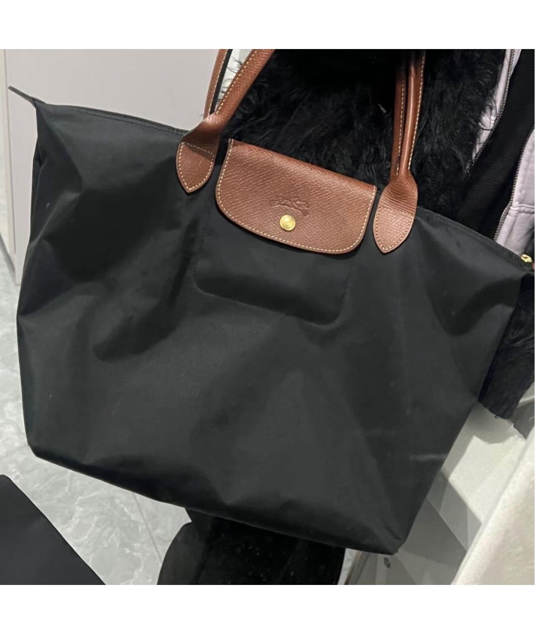 LONGCHAMP Черная сумка тоут, фото 5