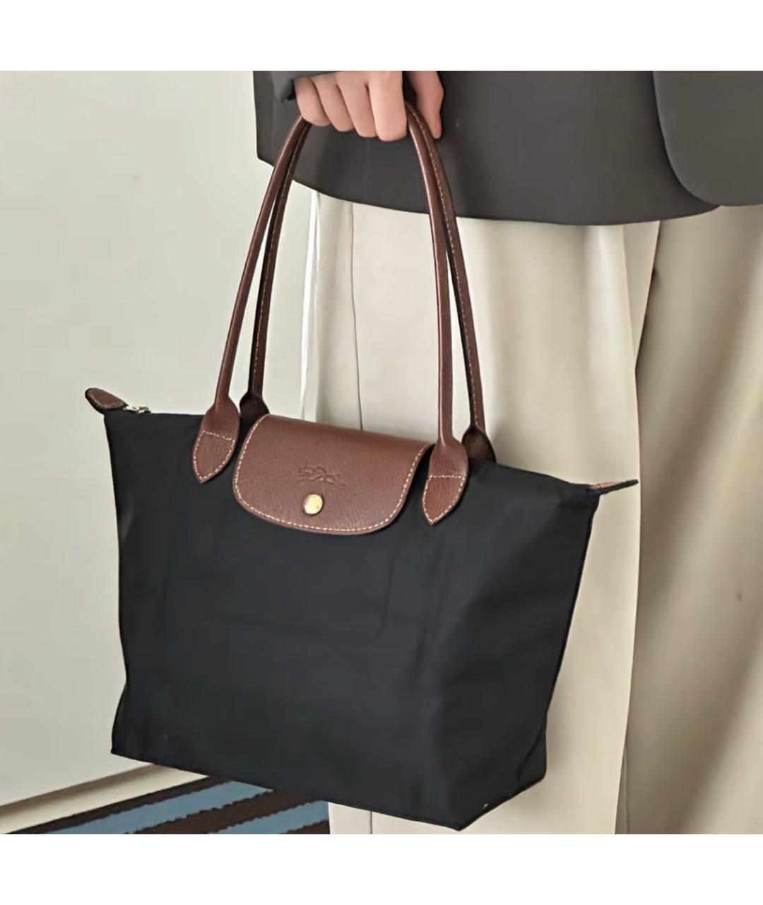 LONGCHAMP Черная сумка тоут, фото 6