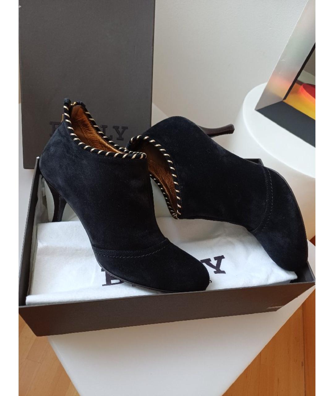 BALLY Черные замшевые ботильоны, фото 2