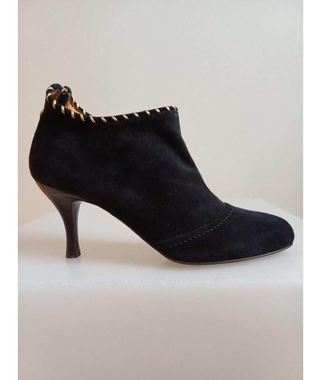 BALLY Черные замшевые ботильоны, фото 10