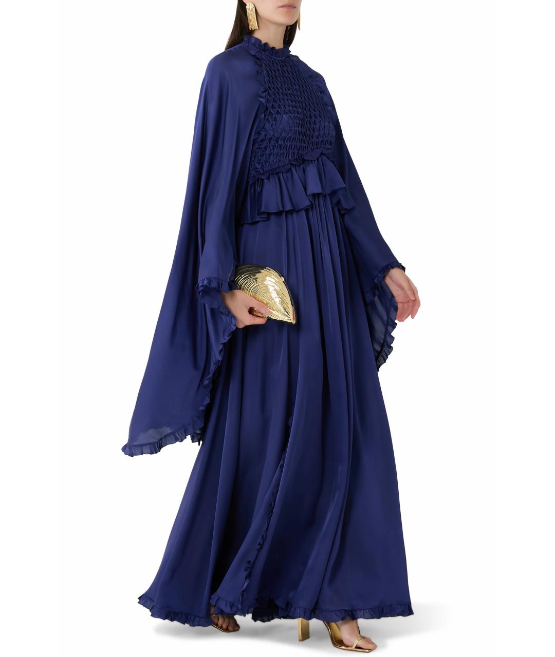 ZIMMERMANN Синее шелковое платье, фото 2