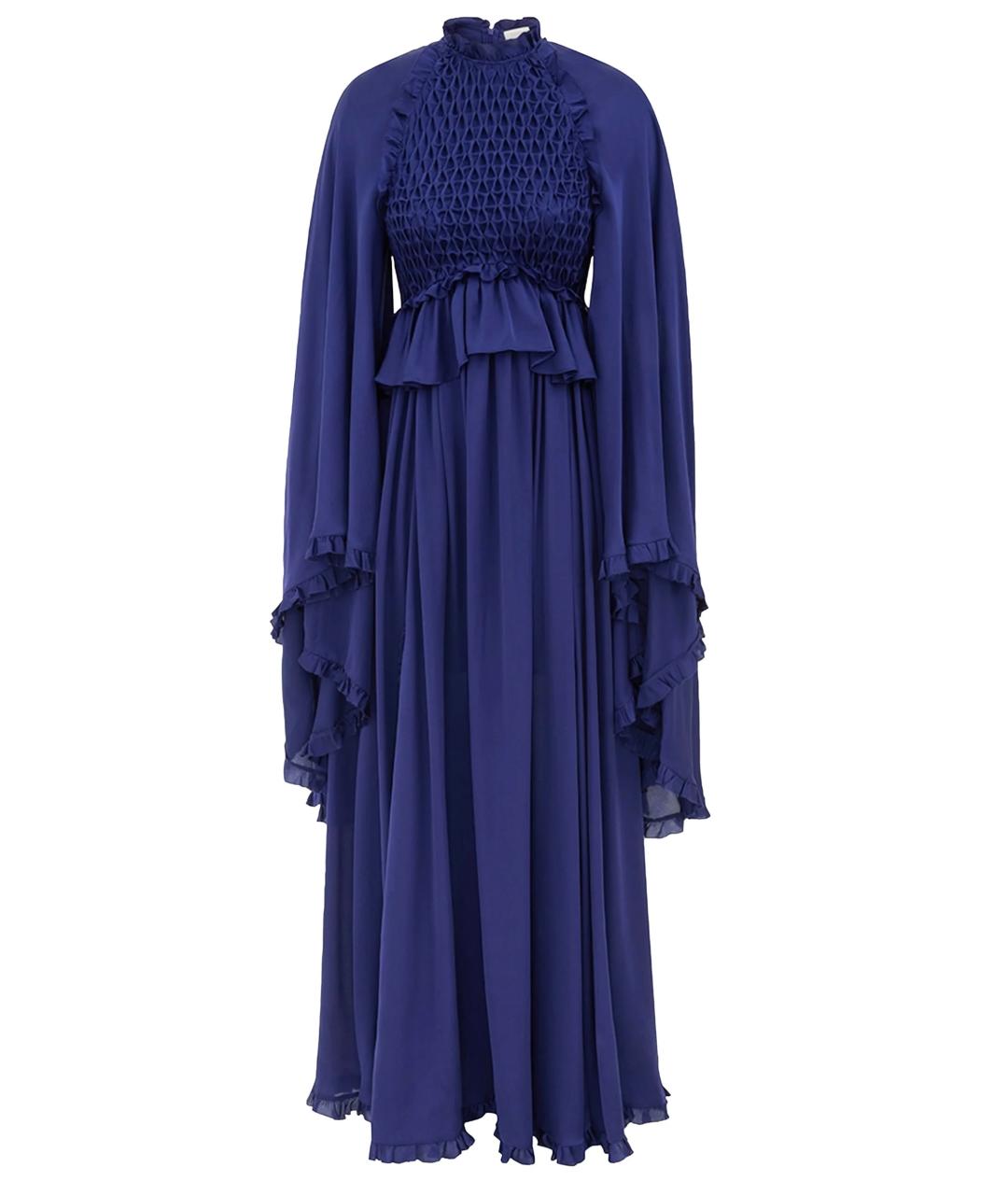 ZIMMERMANN Синее шелковое платье, фото 6