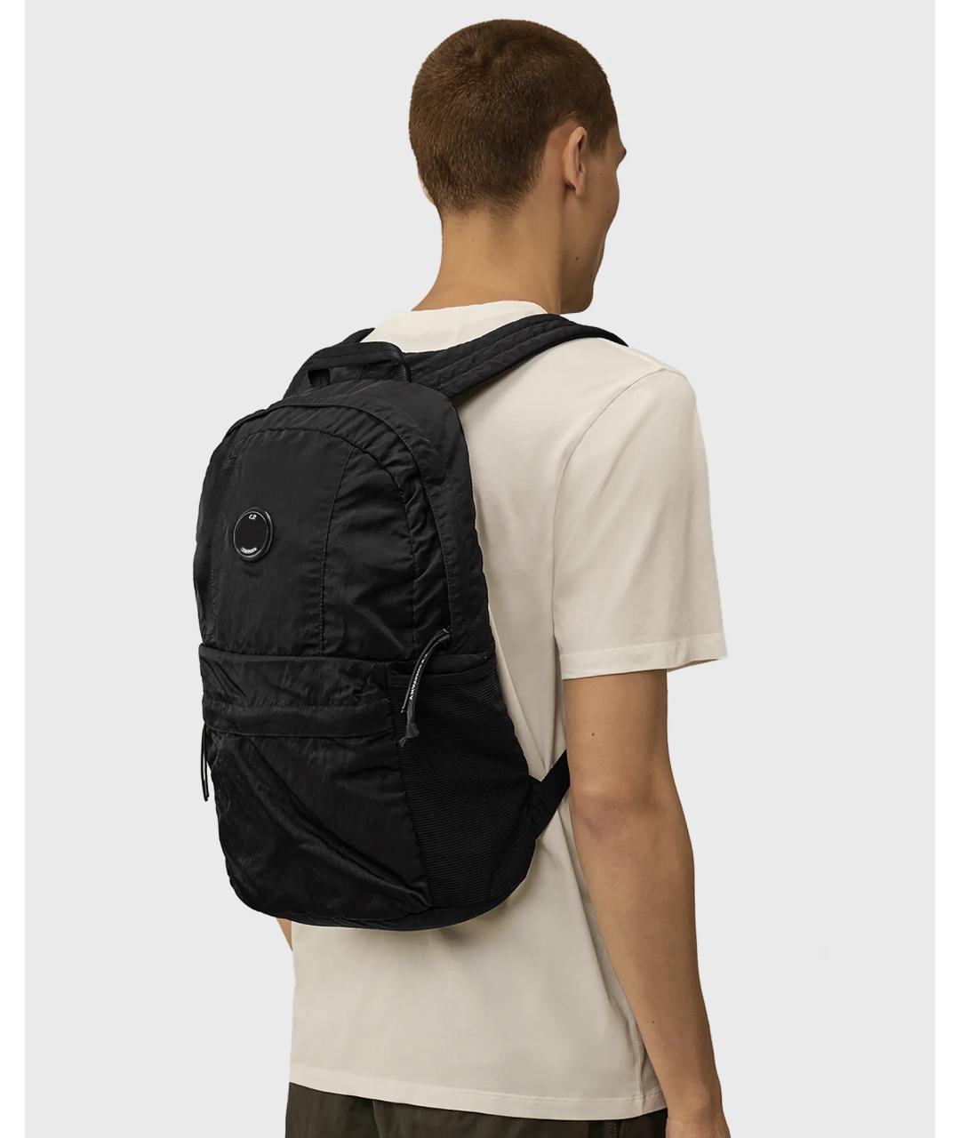 CP COMPANY Черный тканевый рюкзак, фото 3