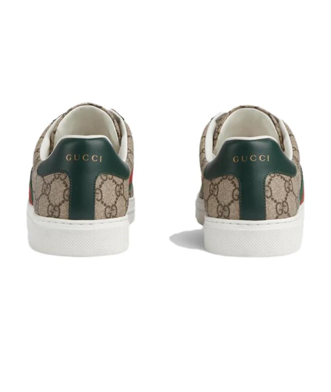 GUCCI Мульти текстильные низкие кроссовки / кеды, фото 3