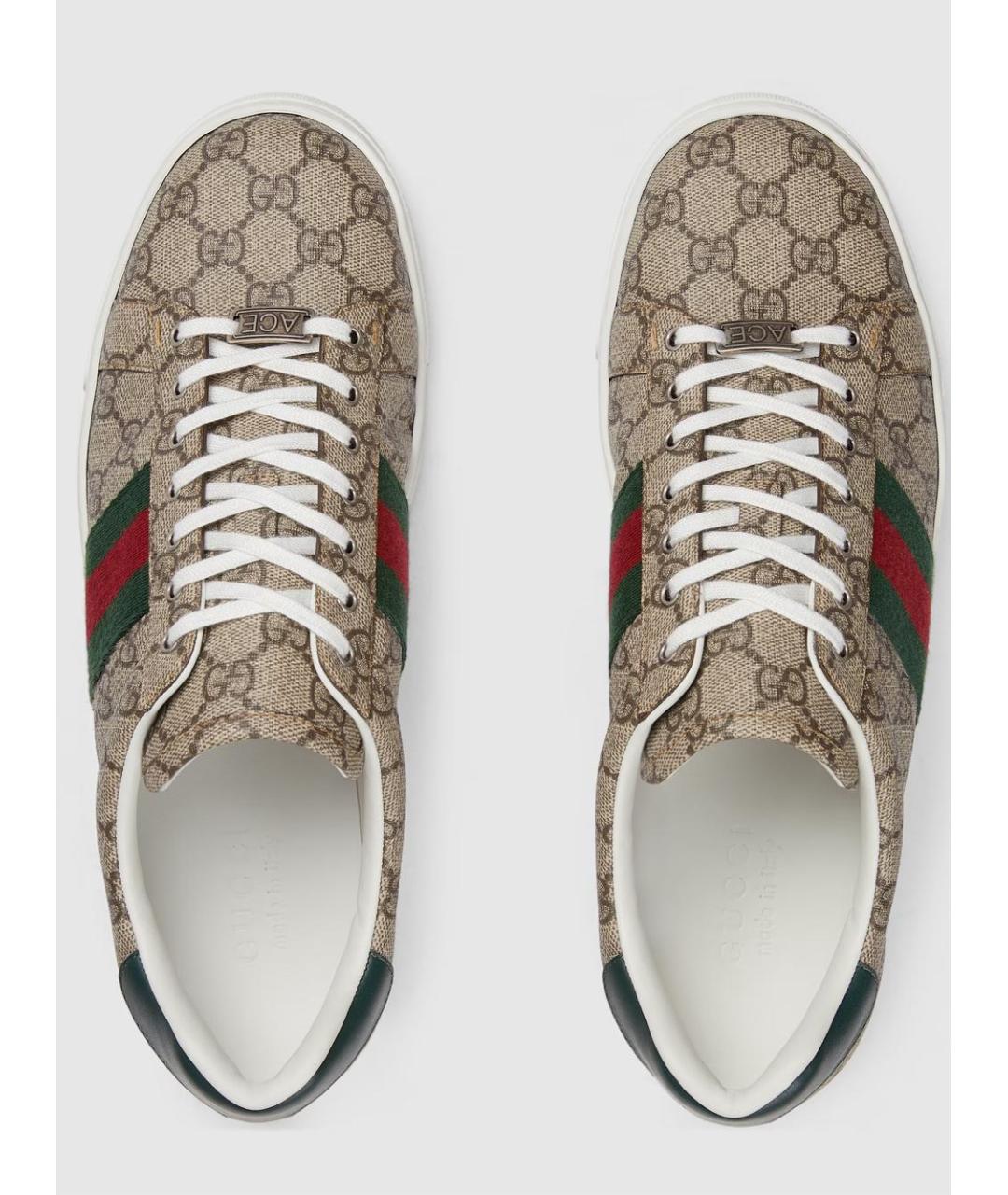 GUCCI Мульти текстильные низкие кроссовки / кеды, фото 2