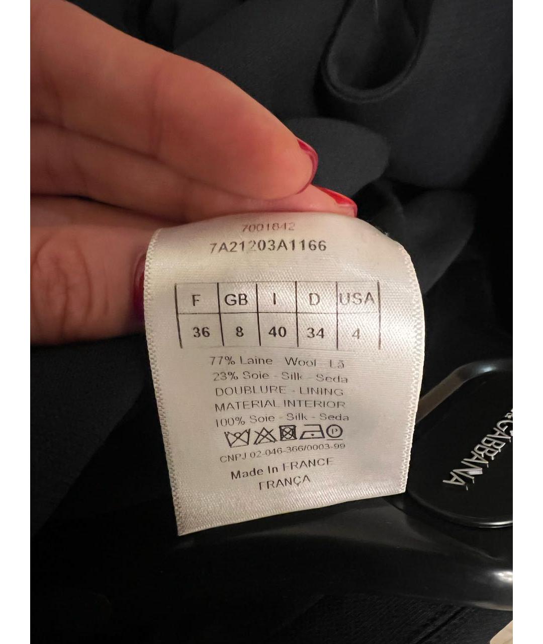 CHRISTIAN DIOR Темно-синий вискозный жакет/пиджак, фото 3