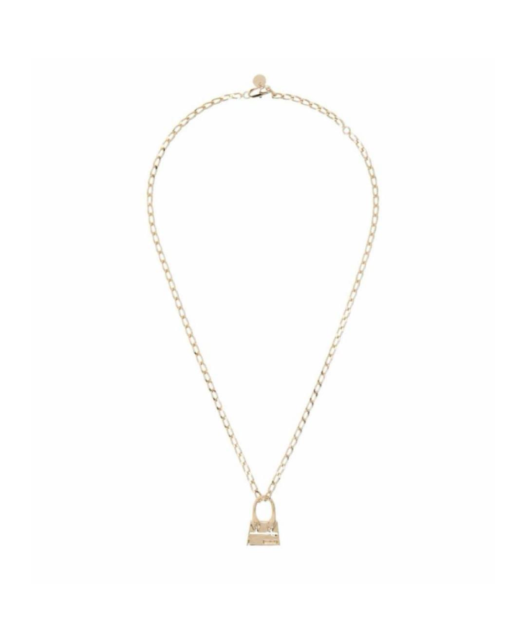 JACQUEMUS Золотое металлическое колье, фото 1